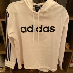 White adidas hoodie